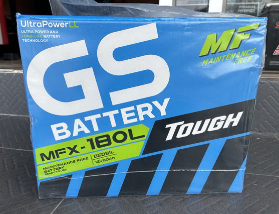 GS แบตเตอรี่ MFX-180L 80 แอมป์ เเบตรถกระบะ รถ SUV