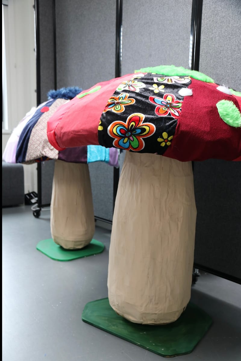 Meter-tall Mushrooms 