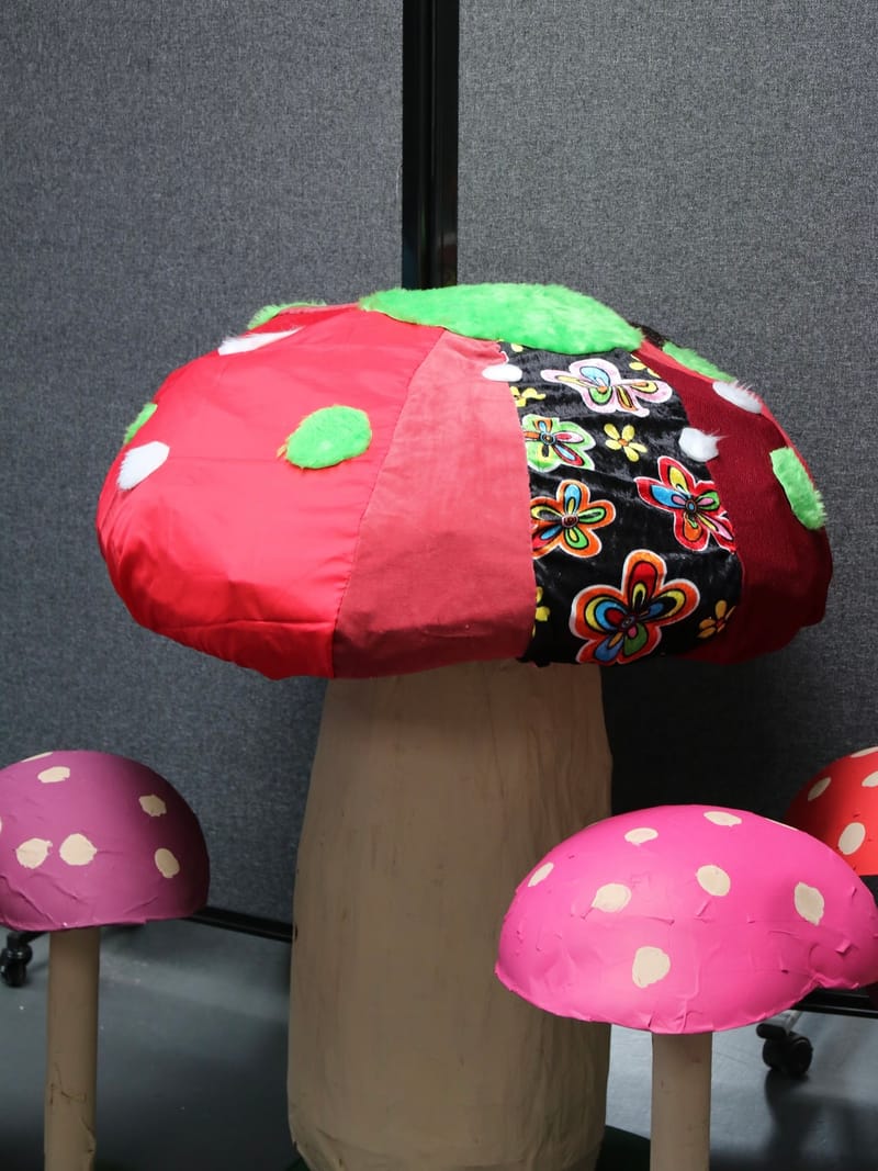 Meter-tall Mushrooms 