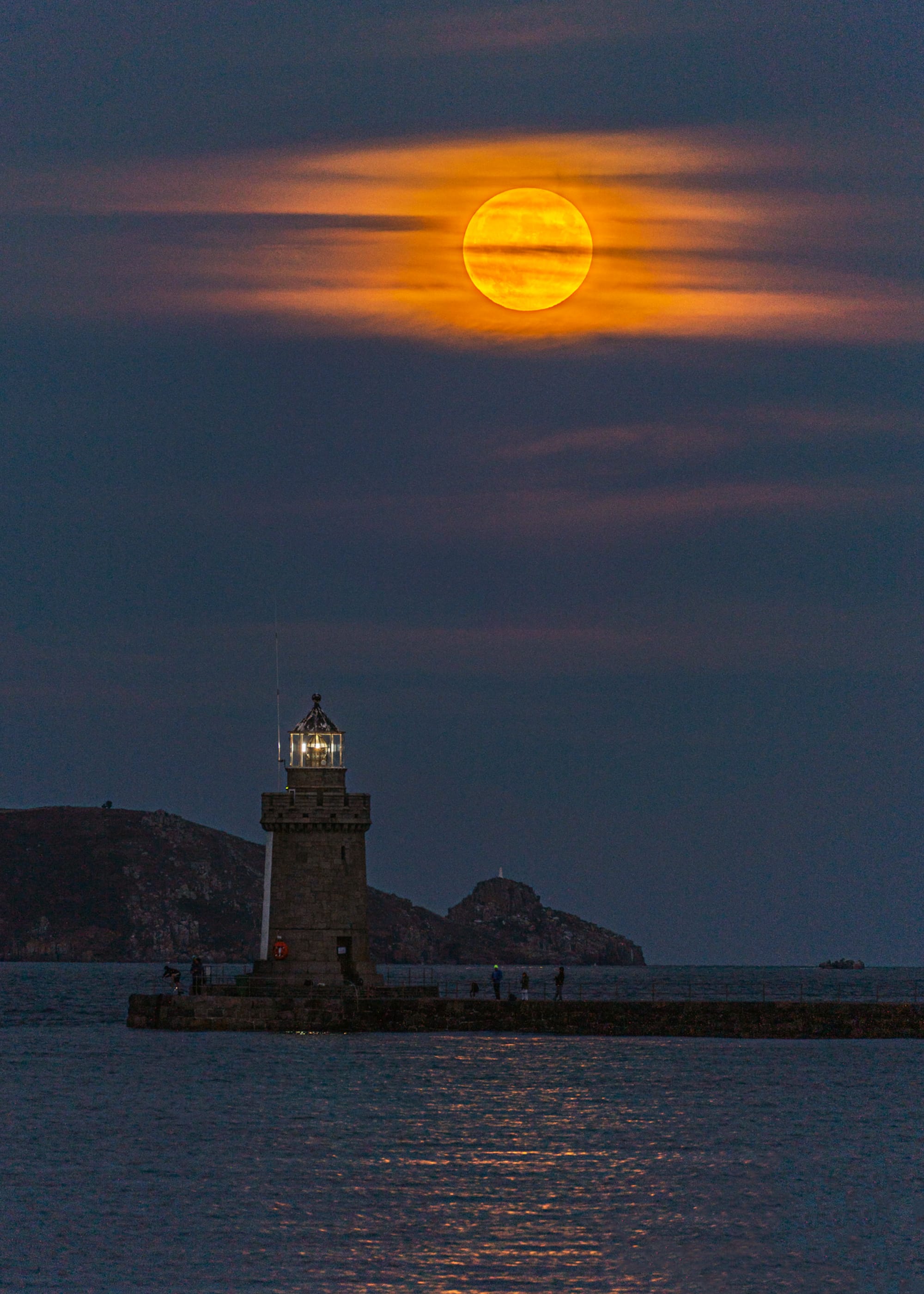 Moon Over The Lighthouse