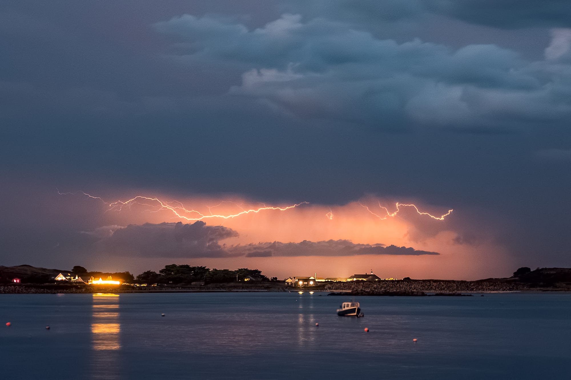 Lightning At Chouet Headland