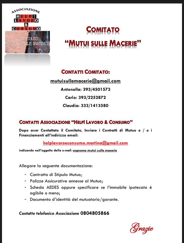 Comitato Mutui sulle Macerie