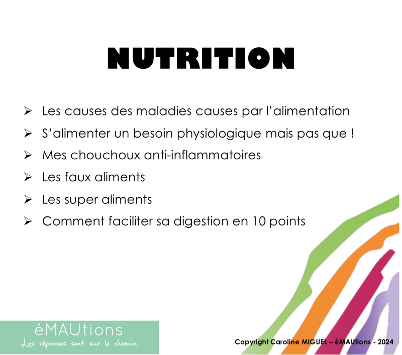 Nutrition : la base :)