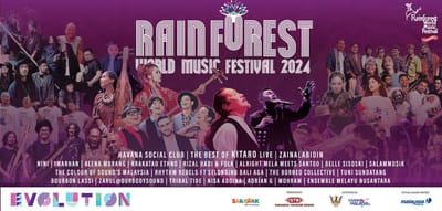 Rainforest World Music Fesitval I Malaysia den 28. – 30. juni 2024