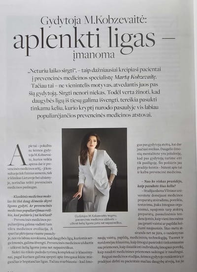 Dr Marta shares about her Davos Longevity journey in prestigious 'Stilius' Fashion Magazine