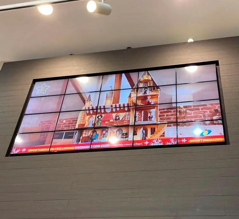 Proyecto gran pantalla Wall perfumería Ripley Antofagasta.