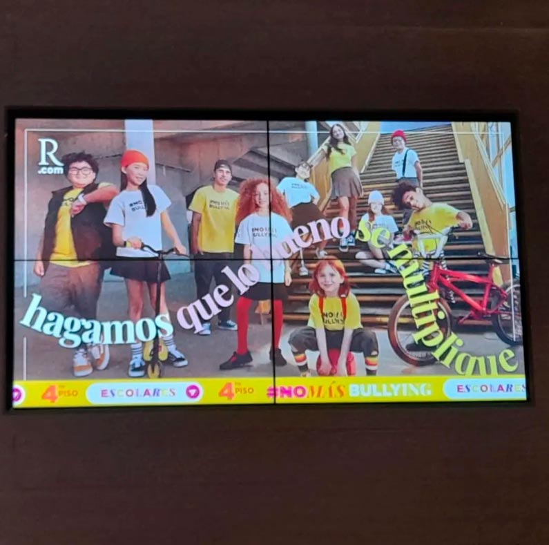 Proyecto pantalla Wall Ripley Alto Las Condes.