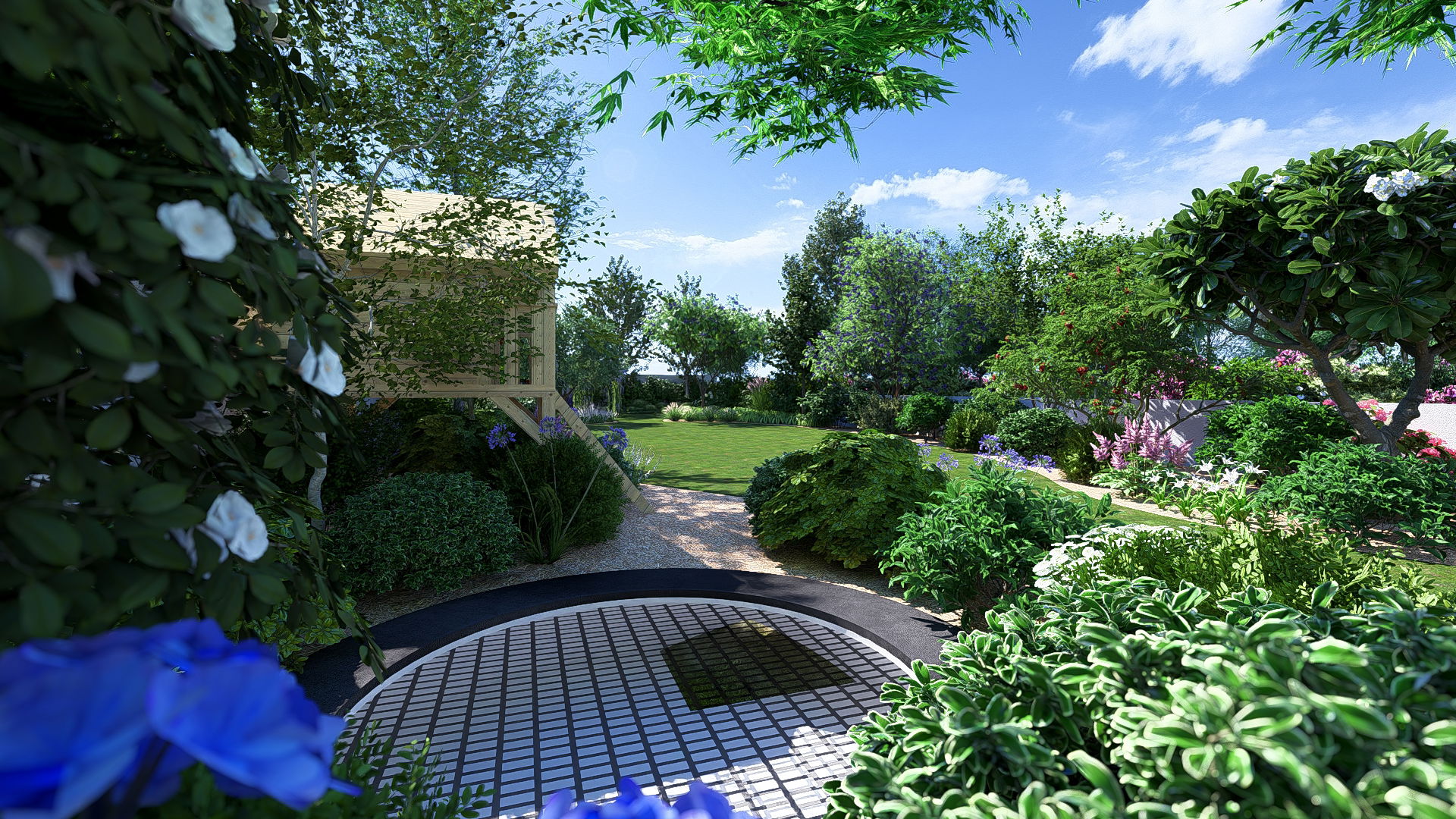 4 univers dans un même jardin. 