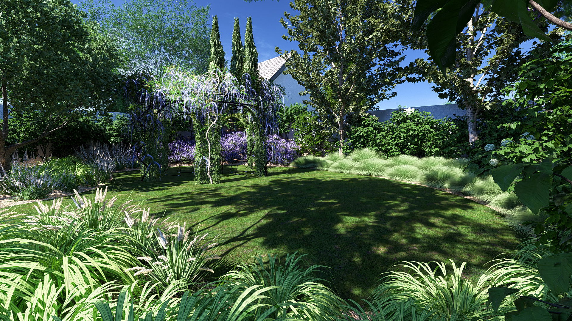 4 univers dans un même jardin. 