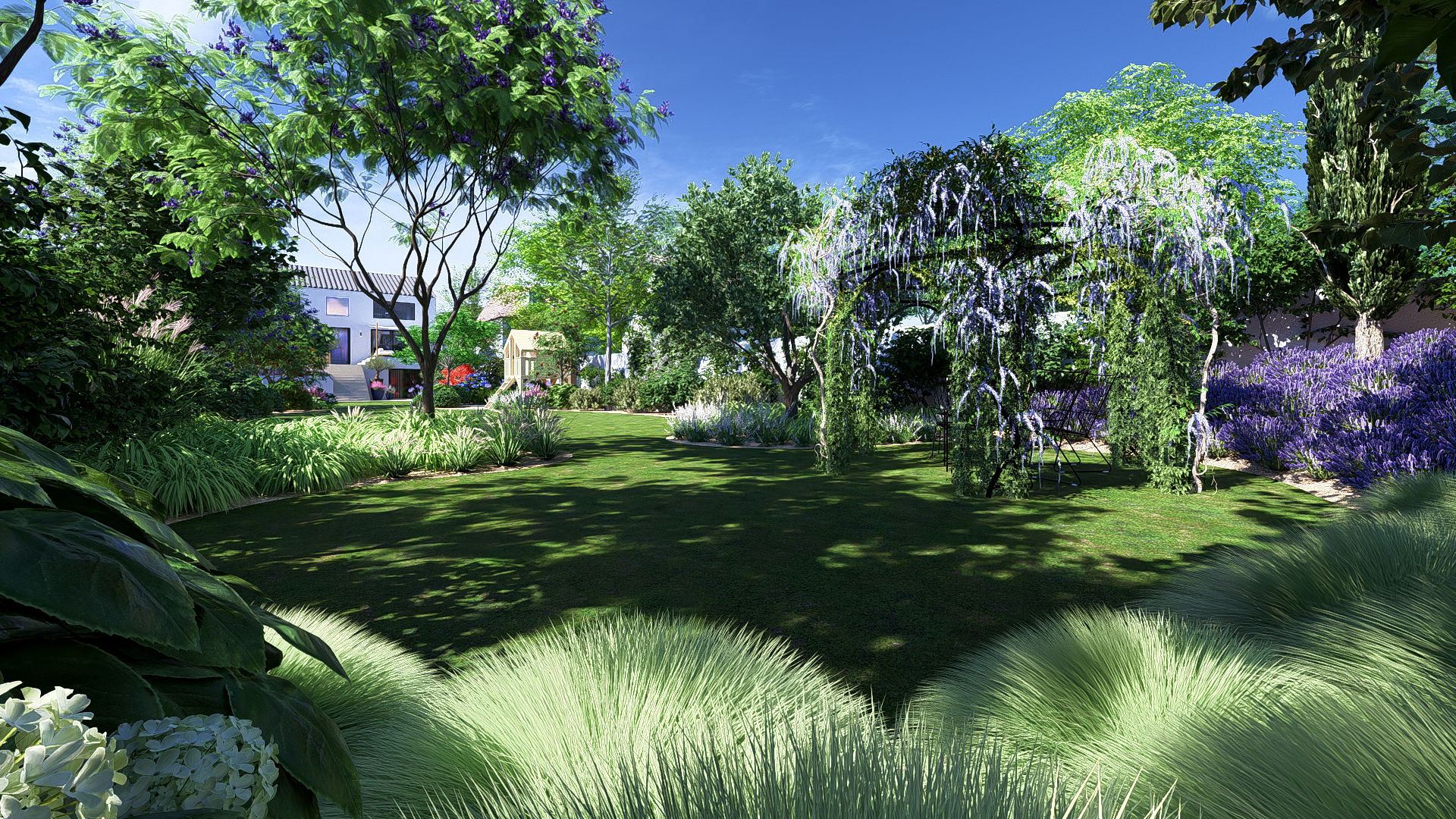 4 univers dans un même jardin. 