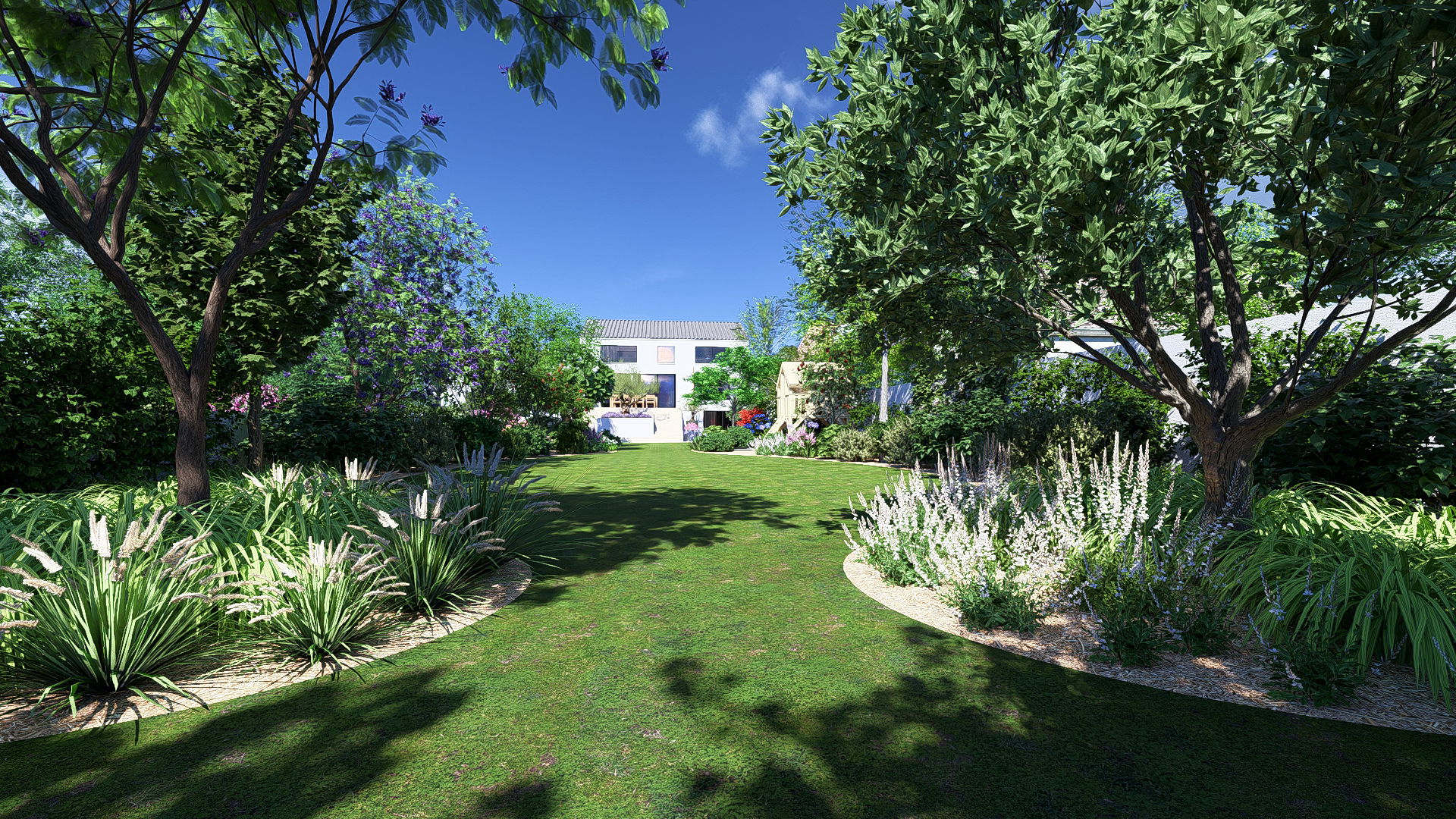 4 univers dans un même jardin. 