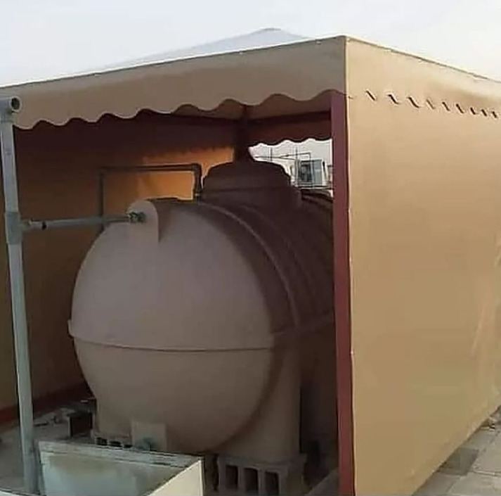 تغطية خزانات المياة