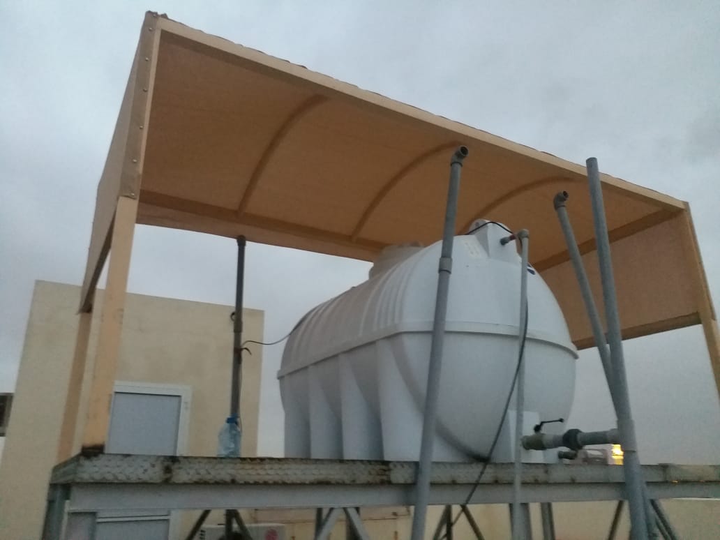 تغطية خزانات المياة