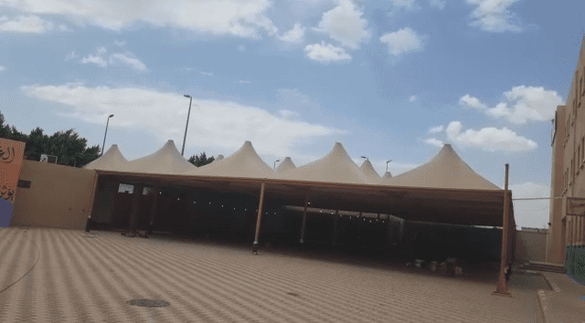 تركيب مظلات لساحات المدارس ابها وخميس مشيط