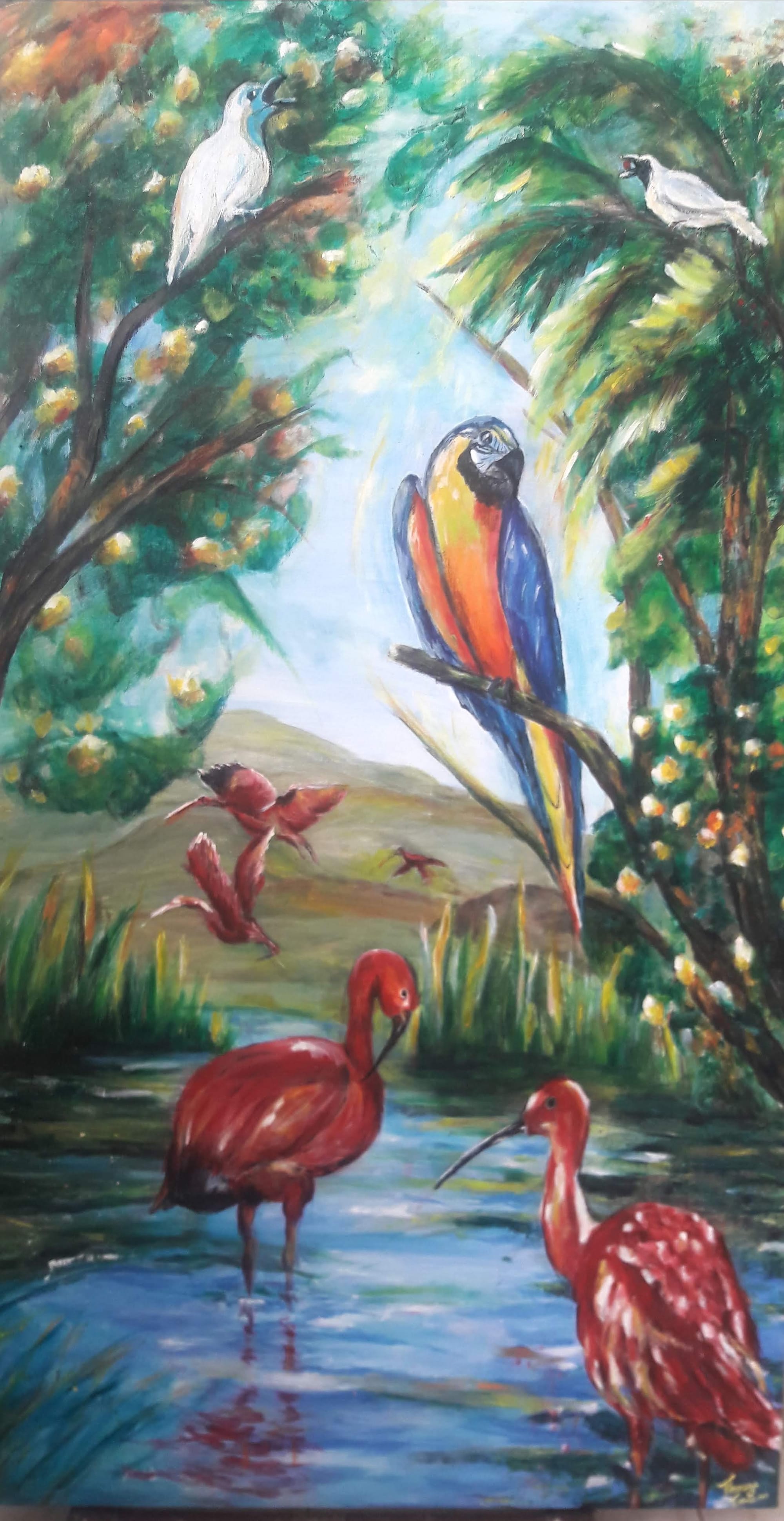 AVES DO BRASIL II ast 150 x 85 cm