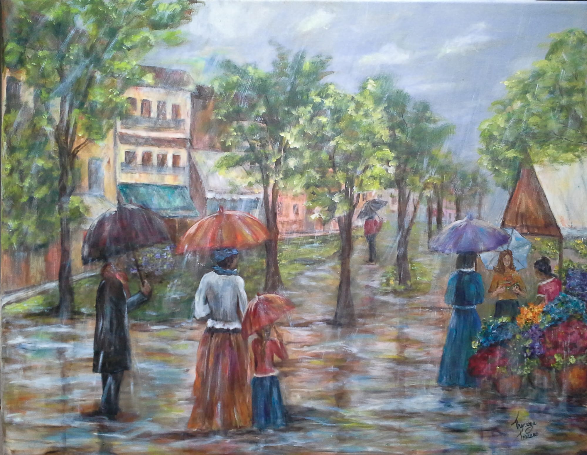 PASSEANDO NA CHUVA ast 100 x 100