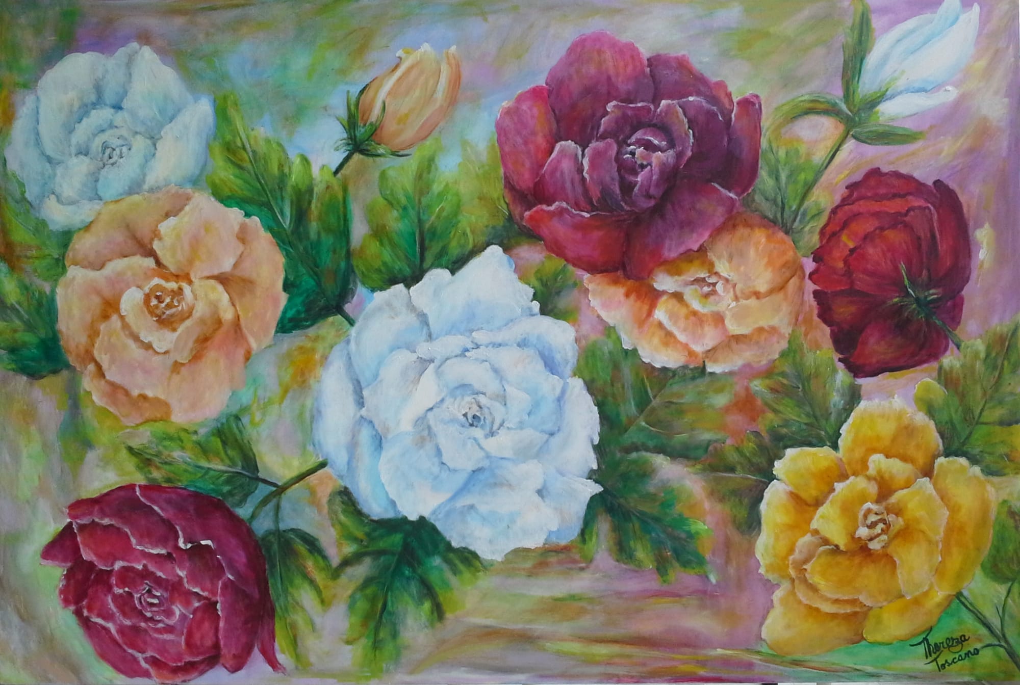 ROSAS, ROSAS, ROSAS ast 80 x 120