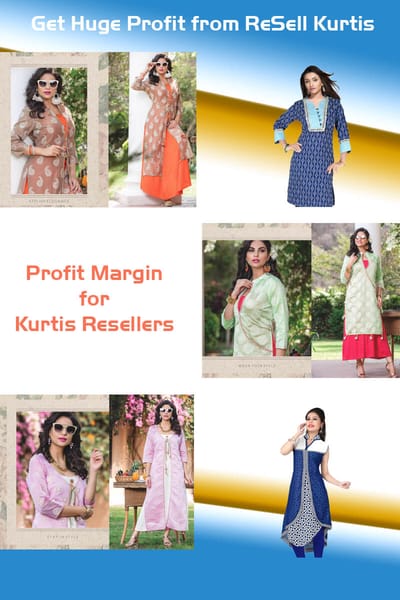 What is the profit margin by sarees, Kurtis and dress manufacturers and suppliers