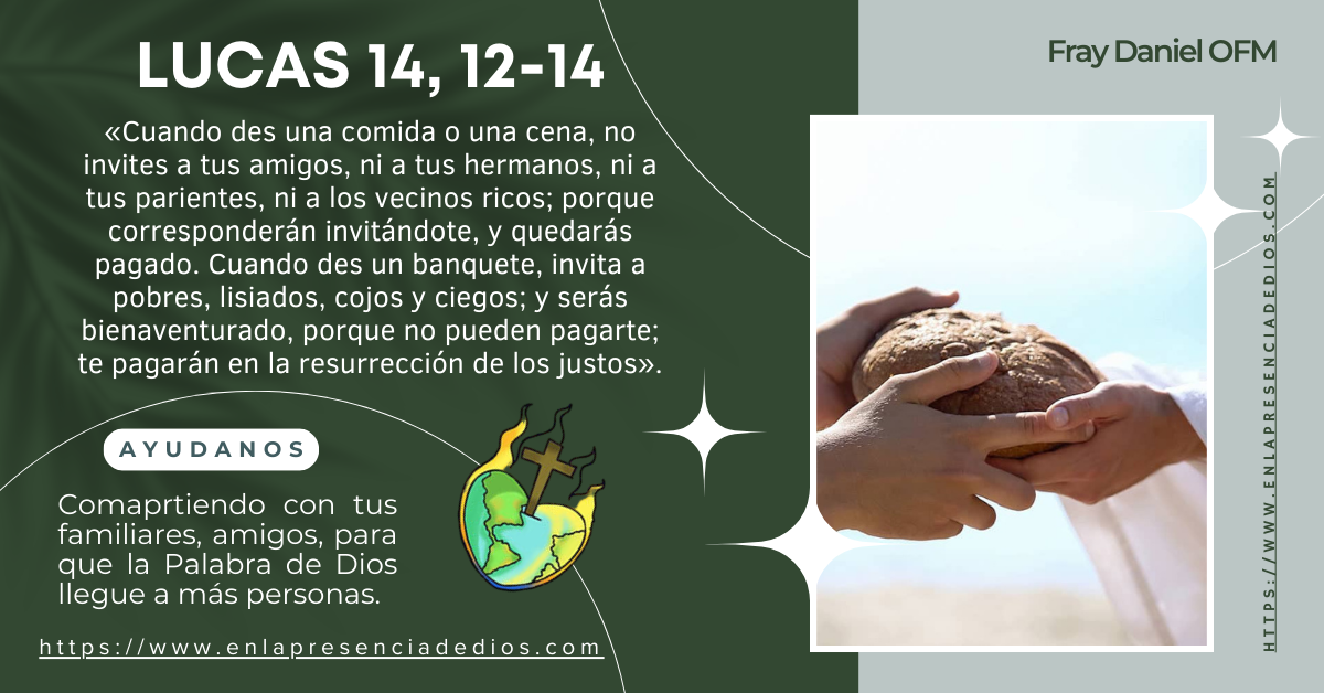 Reflexión del evangelio de Hoy