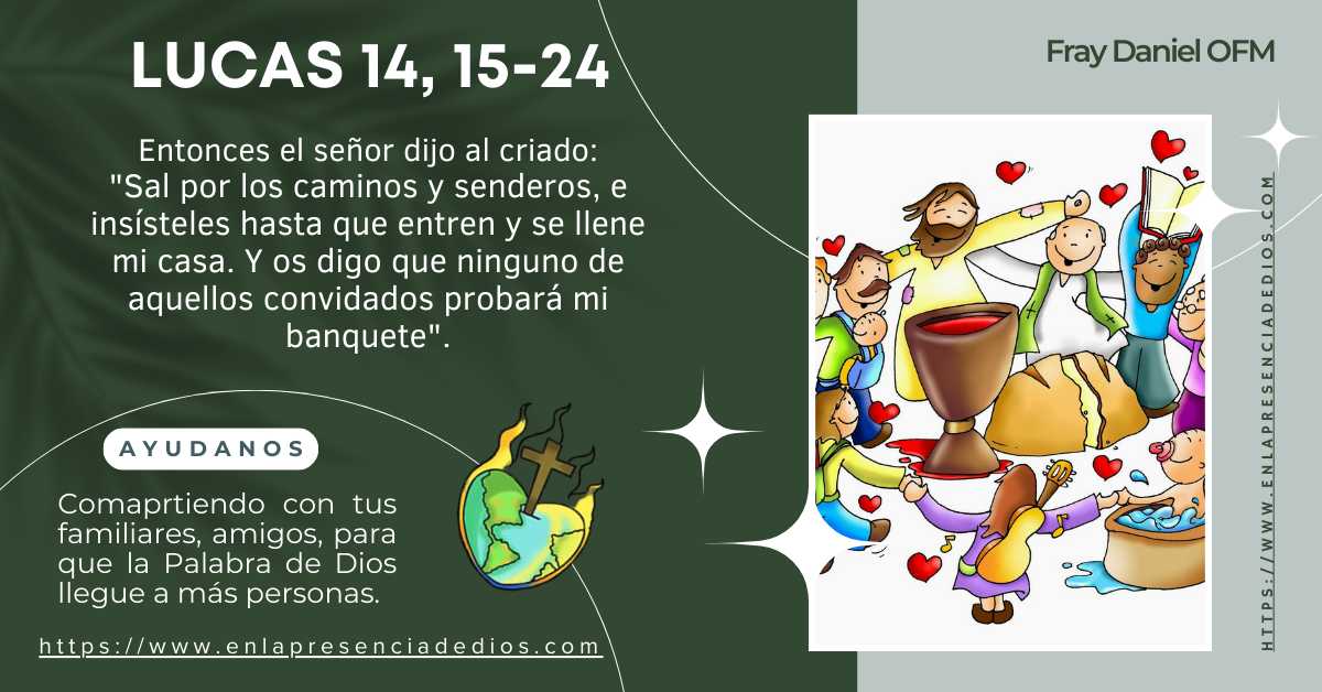 Reflexión del evangelio de hoy