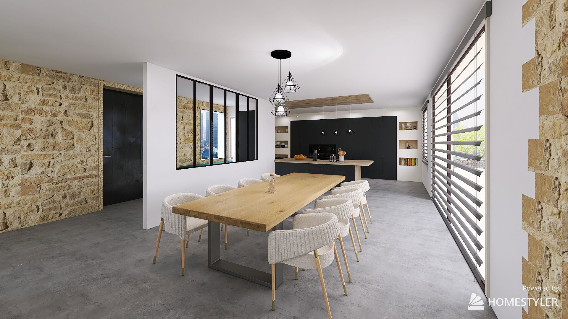 Maison à la campagne - Le coin repas