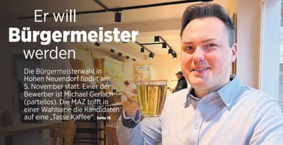 Ihm genügen Tee, die heimische Ostsee und kleines Gepäck.