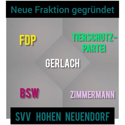 Neue SVV-Fraktion für Hohen Neuendorf gegründet: