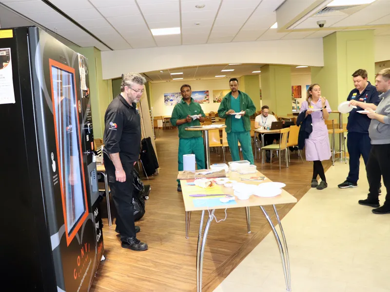 Middle of the night drop-in food sampling sessions at Sheffield NHS Teaching Hospitals Trust