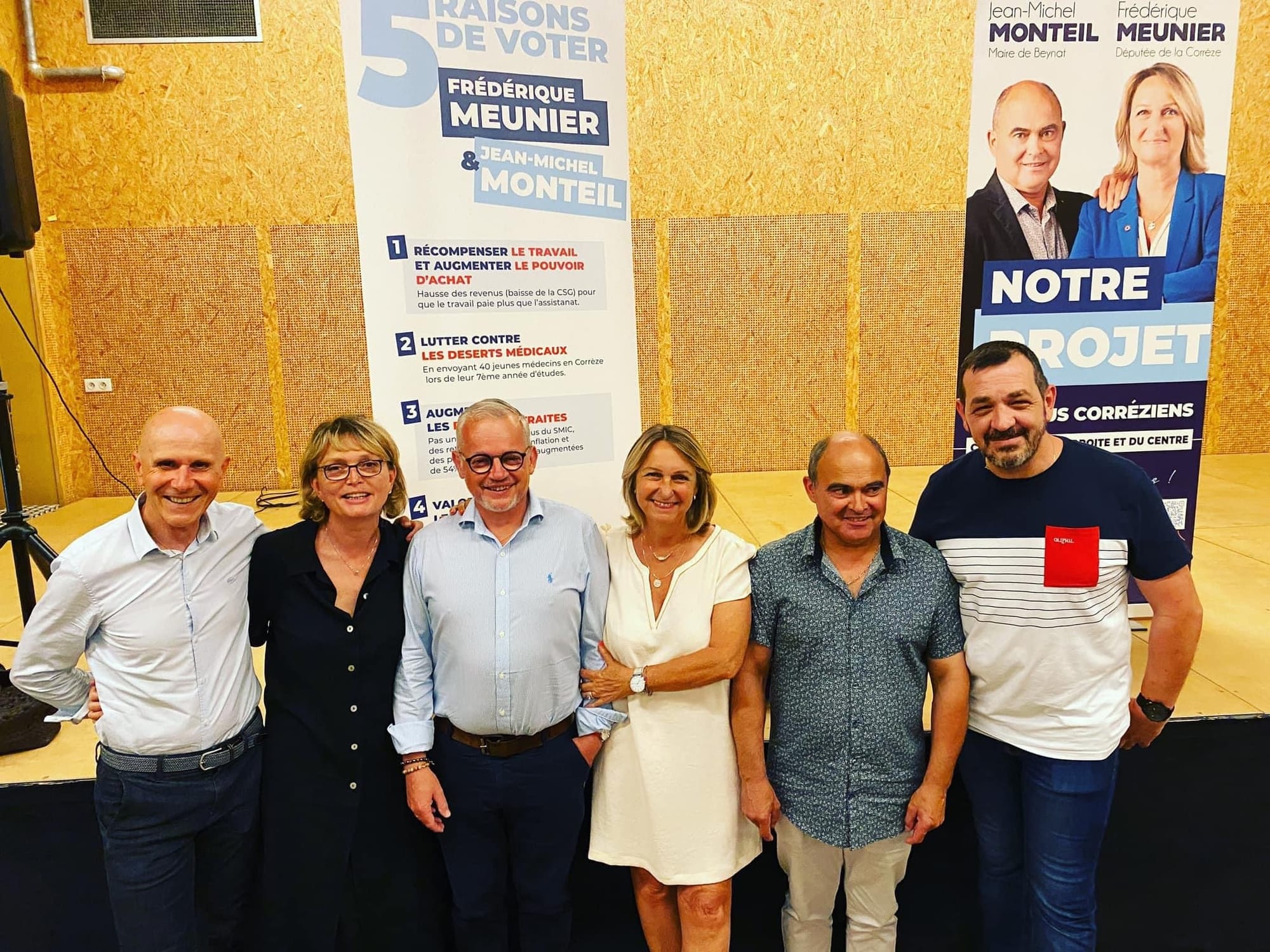 Campagne entre deux tours législatives 2022: soutien à Frédérique Meunier face à un candidat Nupes/LFI