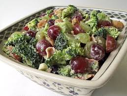 Broccoli and grape