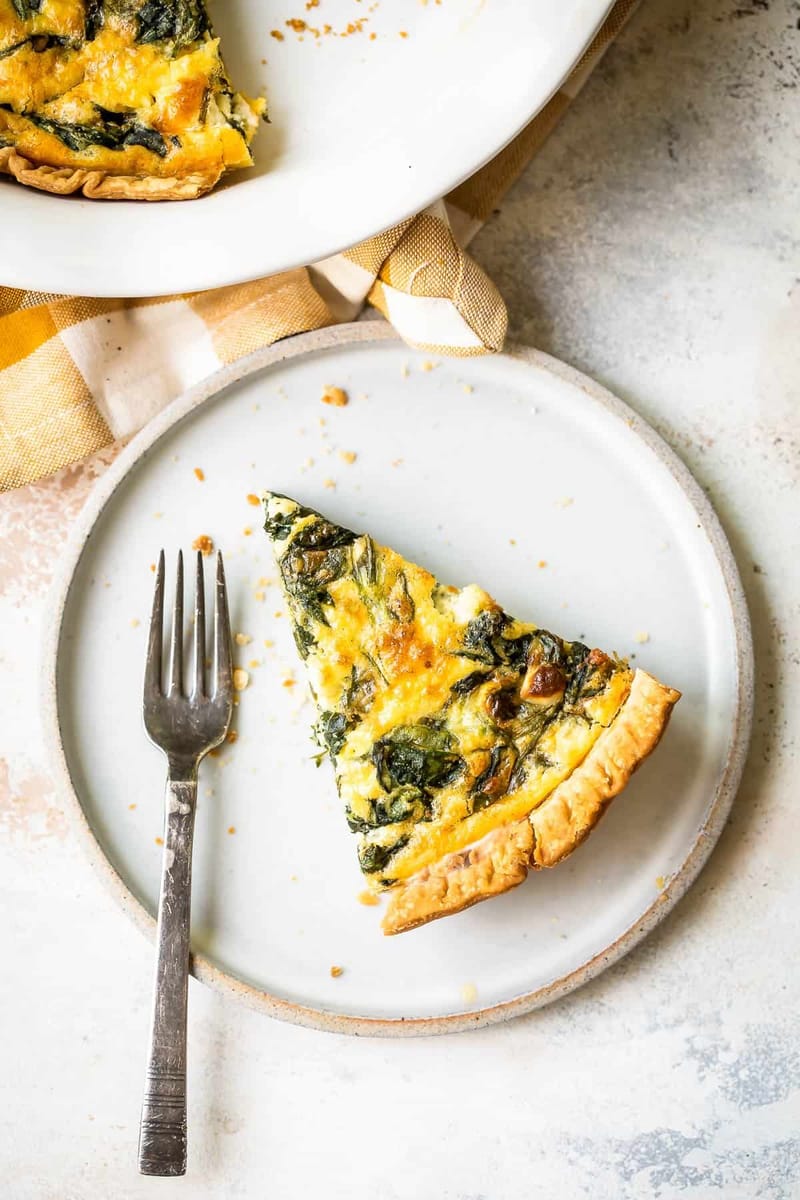 Spinach and Feta Quiche