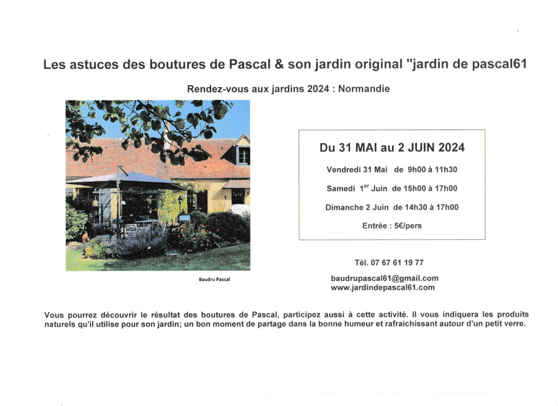 les boutures de Pascal61