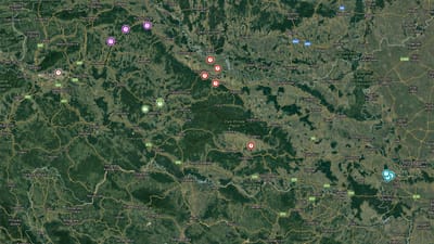 Karta uzorkovanja tla na prisutnost entomopatogenih nematoda u 2017. i 2018. godini