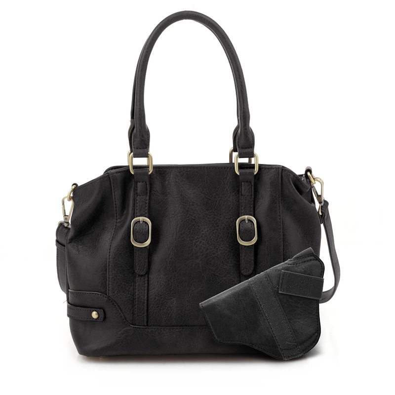 Elena Concealed Carry Satchel - Black