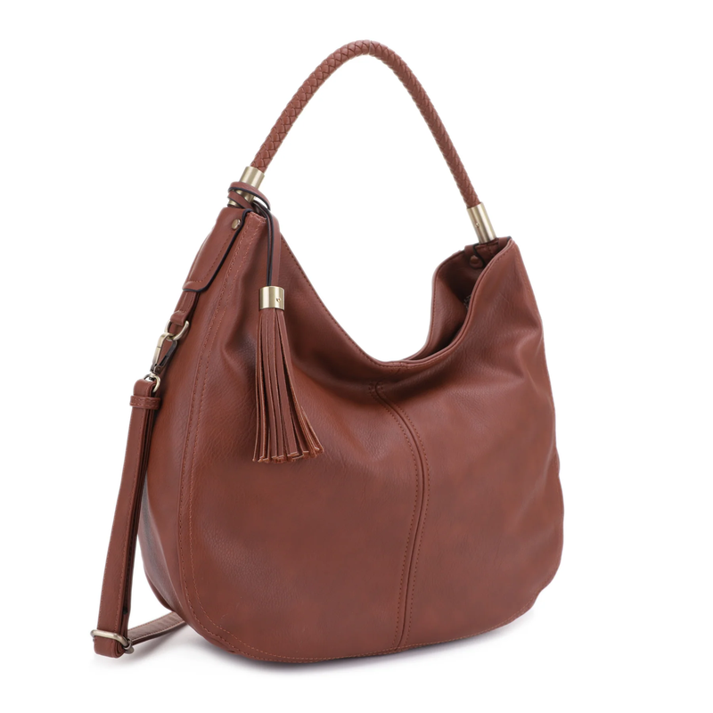 Sienna Concealed Carry Lock and Key Hobo - Brown