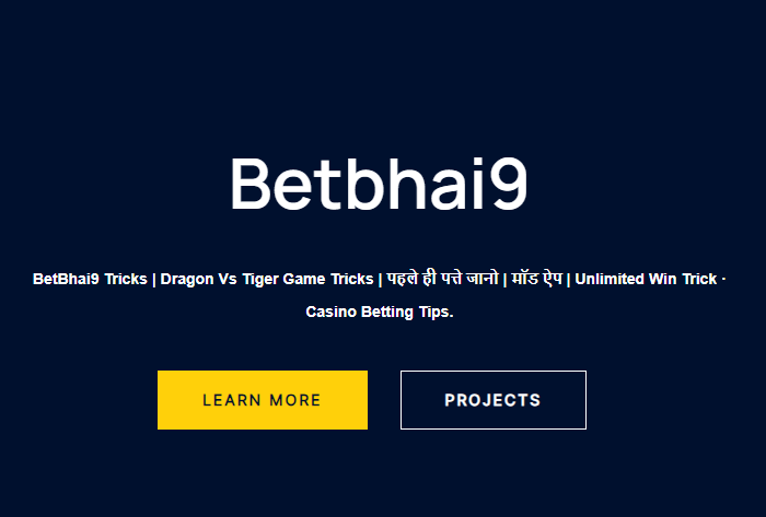 Betbhai9 login: