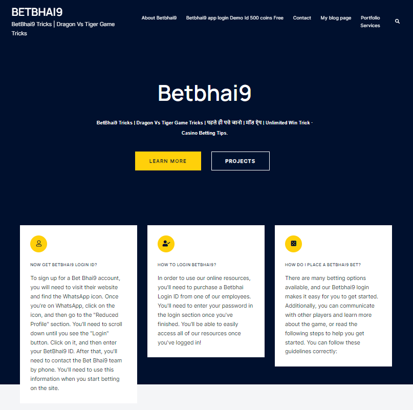 Betbhai9 id