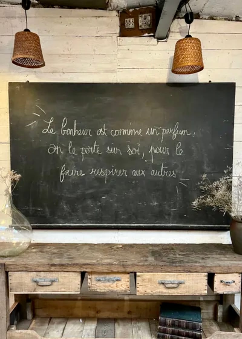 Tableau d'école vintage