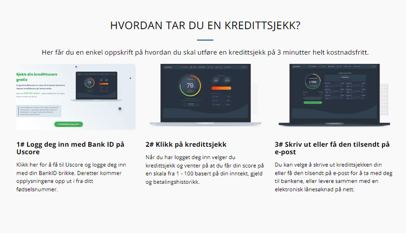 Hvordan du kan enkelt ta en gratis kredittsjekk på 3 minutter på nett