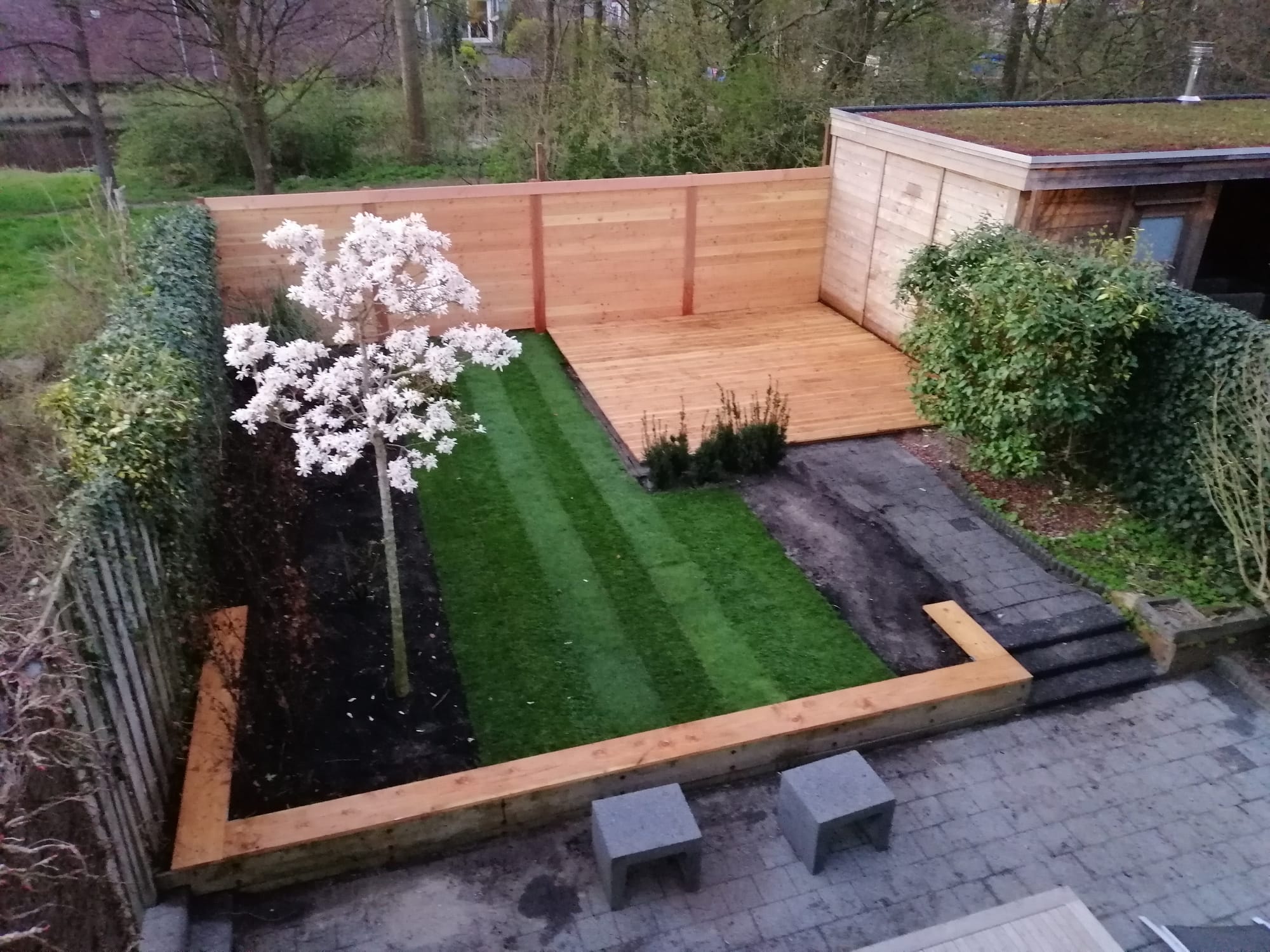 Aanleg van een nieuwe tuin