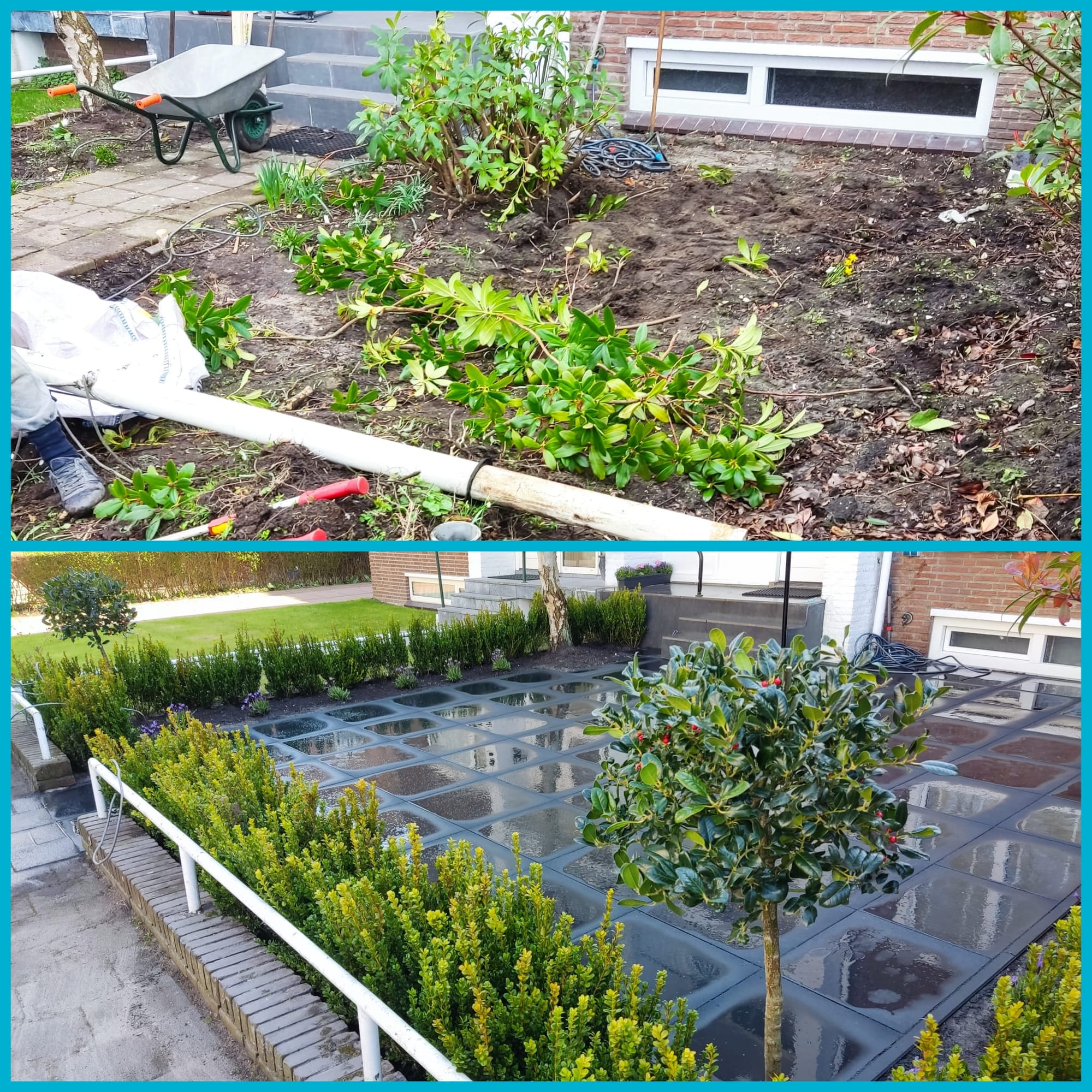 Houten terrassen en kunstmatige terrassen