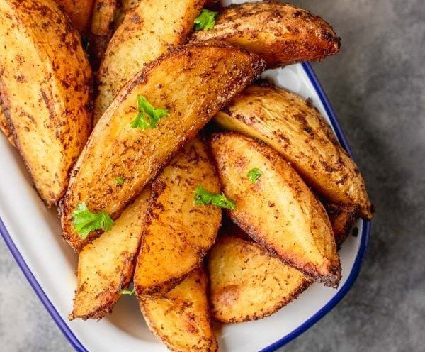 Wide potato wedges