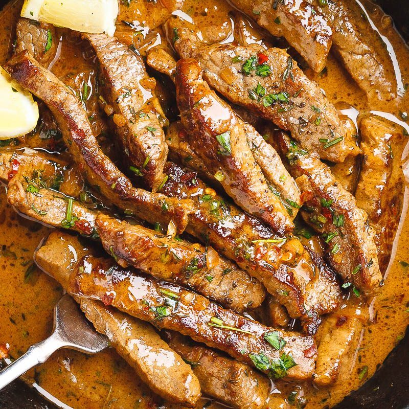 Beef strips