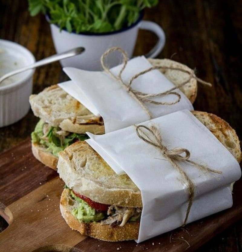 Lax och skagen på grillad Lavain