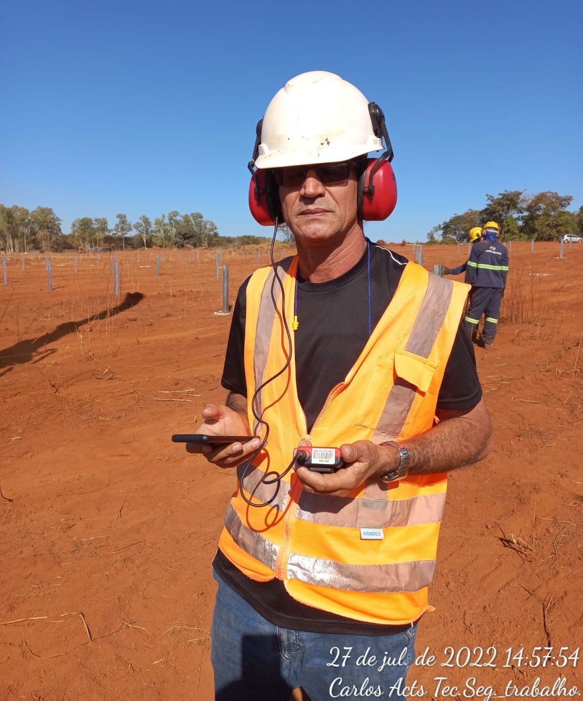    Medições em campo para elaboração de Laudos