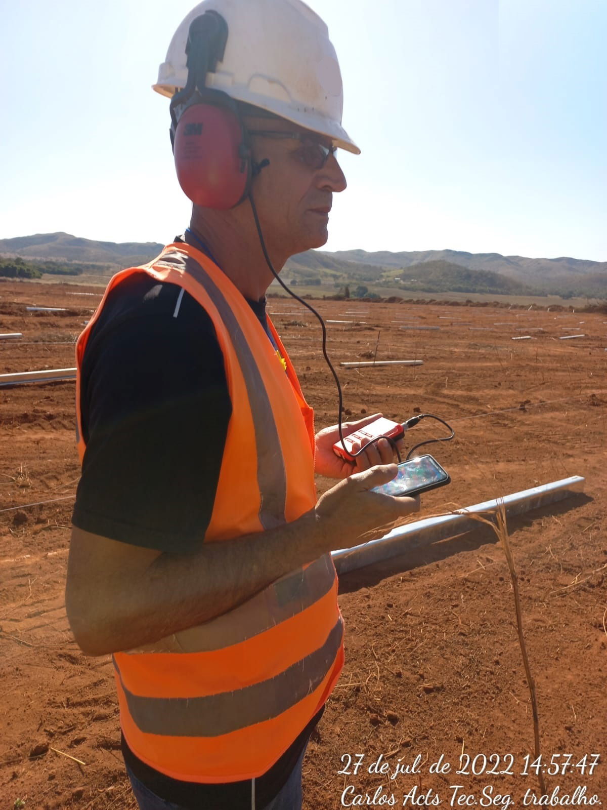    Medições em campo para elaboração de Laudos