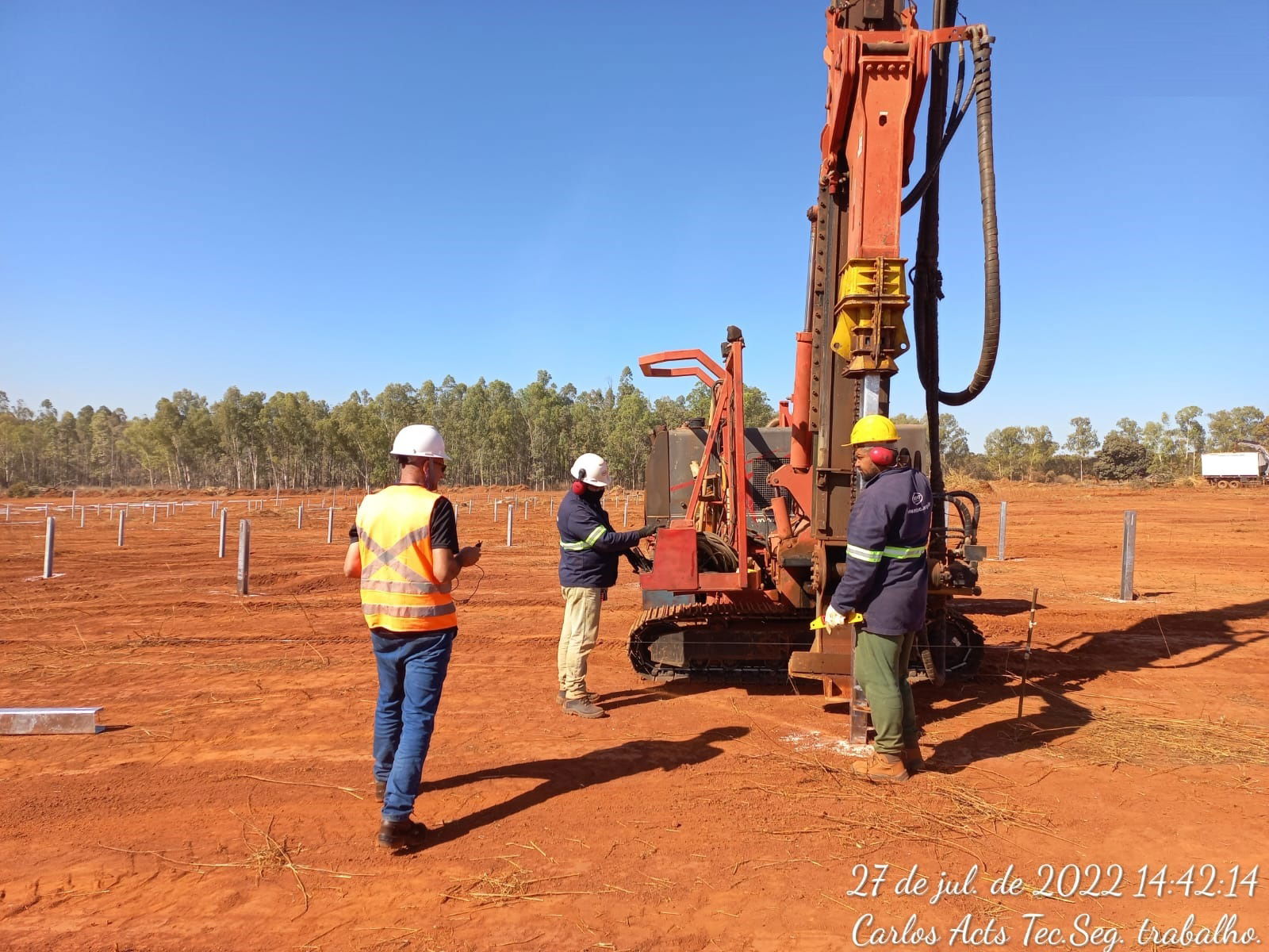    Medições em campo para elaboração de Laudos