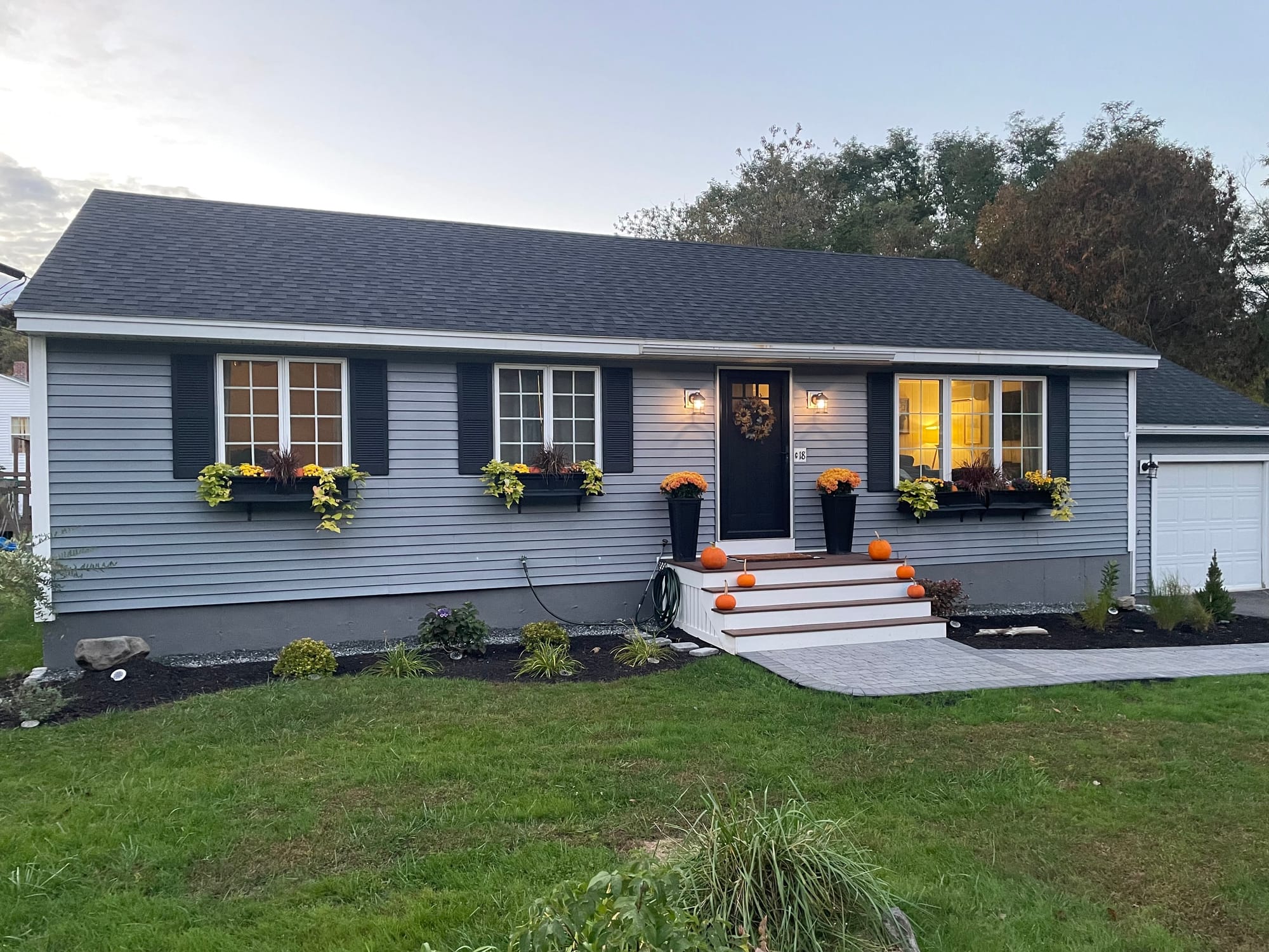 Clients Dreamed Of A Nice Touch to Their Front Of The House With These Simple But Tasteful Steps.