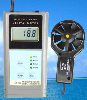 ANEMOMETER, HOT WIRE ANEMOMETER, WIND SPEED METER, WIND METER, VANE ANEMOMETER, WIND ANEMOMETER, CUP ANEMOMETER أجهزة قياس شدة الرياح