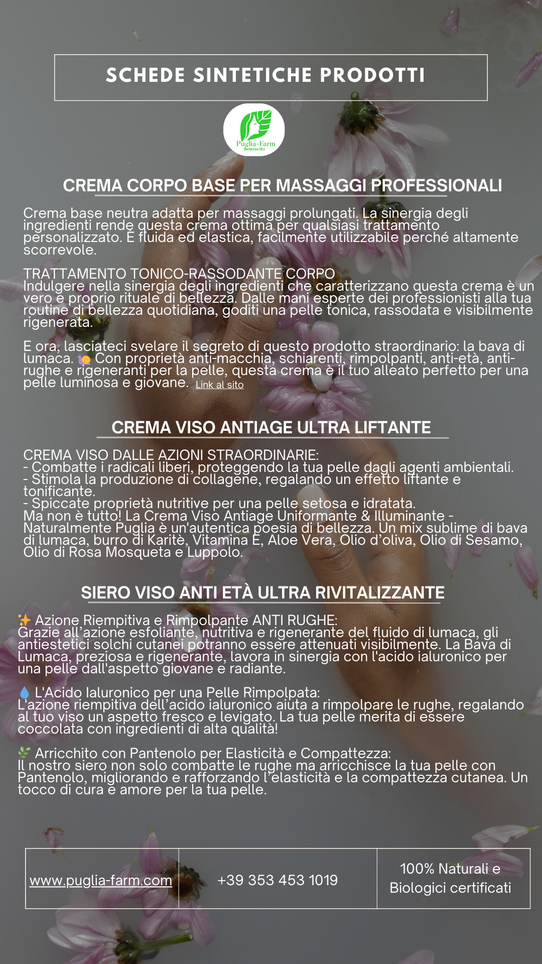 LISTINO prodotti NATURALMENTE PUGLIA